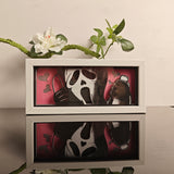 Scream Cute Ghostface with phone and knife anime light box — unlit, design detail