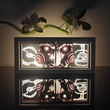 Saw Billy the Puppet Jigsaw Mask anime light box — dark room atmospheric