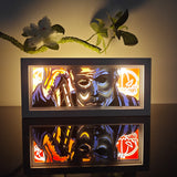 Halloween Michael Myers Mask with Jack-o'-lanterns anime light box — dark room atmospheric