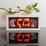 Hellraiser Pinhead with Lament Configuration Boxes anime light box — lit, front view