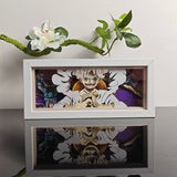 One Piece Luffy Gear 5 Sun God Nika anime light box — unlit, design detail