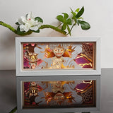 One Piece Luffy Gear 5 Sun God Nika anime light box — lit, front view