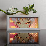 Inuyasha Sesshomaru close up face anime light box — lit, front view
