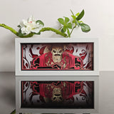 One Piece Monkey D. Luffy Gear Fourth Boundman anime light box — unlit, design detail