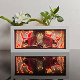One Piece Monkey D. Luffy Gear Fourth Boundman anime light box — lit, front view