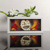 One Piece Monkey D. Luffy Smiling Portrait anime light box — unlit, design detail