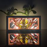 Dragon Ball Goku Black Super Saiyan Rosé anime light box — dark room atmospheric