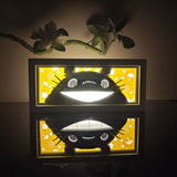 My Neighbor Totoro Totoro Grinning Face with Umbrellas anime light box — dark room atmospheric