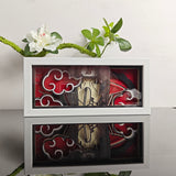 Naruto Itachi Uchiha with Akatsuki Clouds anime light box — unlit, design detail