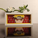 Naruto Uzumaki Sage Mode Portrait anime light box — unlit, design detail