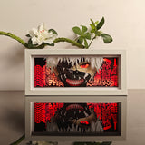 Tokyo Ghoul Ken Kaneki wearing his ghoul mask anime light box — lit, front view
