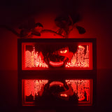 Tokyo Ghoul Ken Kaneki wearing his ghoul mask anime light box — dark room atmospheric