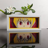 Hunter x Hunter Kurapika's Scarlet Eyes Close-Up anime light box — unlit, design detail