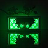 My Hero Academia Izuku Midoriya Deku Peeking Eyes anime light box — dark room atmospheric