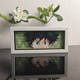My Hero Academia Izuku Midoriya Deku Peeking Eyes anime light box — unlit, design detail