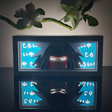 Naruto Jiraiya Sage Mode Face Close-up anime light box — dark room atmospheric