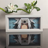 Naruto Jiraiya Sage Mode Face Close-up anime light box — unlit, design detail