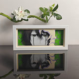 Bleach Ulquiorra Cifer with glowing green eyes anime light box — unlit, design detail