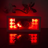 Black Clover Asta Demon Form Eyes Close-up anime light box — dark room atmospheric