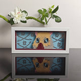 Demon Slayer Inosuke Hashibira Boar Mask anime light box — unlit, design detail