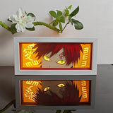 Naruto Gaara of the Sand close-up anime light box — lit, front view