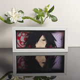 Naruto Madara Uchiha Sharingan and Rinnegan Eyes anime light box — unlit, design detail