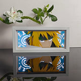 Naruto Minato Namikaze Fourth Hokage Portrait anime light box — lit, front view