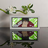 Jujutsu Kaisen Toji Fushiguro smirking with his weapon anime light box — lit, front view