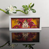 Dragon Ball Super Saiyan 4 Goku with Dragon Balls anime light box — unlit, design detail