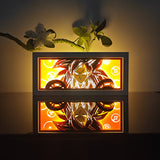 Dragon Ball Super Saiyan 4 Goku with Dragon Balls anime light box — dark room atmospheric