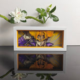 Dragon Ball Super Saiyan Future Trunks with Sword anime light box — unlit, design detail