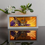 Dragon Ball Super Saiyan Future Trunks with Sword anime light box — lit, front view