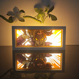 Dragon Ball Super Saiyan Future Trunks with Sword anime light box — dark room atmospheric