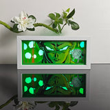 Dragon Ball Piccolo angry face with Saibaman anime light box — lit, front view