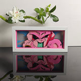 Dragon Ball Kid Buu Sticking Tongue Out Flipping Off anime light box — unlit, design detail