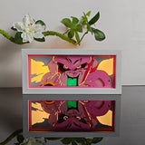 Dragon Ball Kid Buu Sticking Tongue Out Flipping Off anime light box — lit, front view