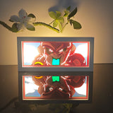 Dragon Ball Kid Buu Sticking Tongue Out Flipping Off anime light box — dark room atmospheric