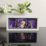 Demon Slayer: Kimetsu no Yaiba Shinobu Kocho with sword and butterflies anime light box — unlit, design detail