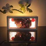 Naruto Gaara of the Sand with red hair anime light box — dark room atmospheric