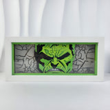 Marvel Hulk angry face anime light box — unlit, design detail