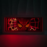 3D Paper Carving Light Lamp - Marvel - Spider-man Masked Face With Web
