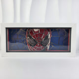 3D Paper Carving Light Lamp - Marvel - Spider-man Masked Face With Web