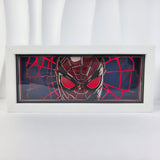 3D Paper Carving Light Lamp - Marvel - Spider-man Masked Face With Web