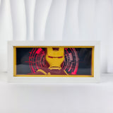 3D Paper Carving Light Lamp - Marvel - Iron Man Helmet With Arc Reactor