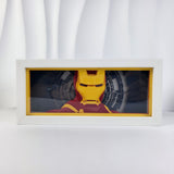 3D Paper Carving Light Lamp - Marvel - Iron Man Helmet With Arc Reactor
