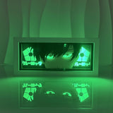 3D Paper Carving Light Lamp - Blue Lock - Rin Itoshi