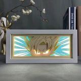 3D Paper Carving Light Lamp - Dragon Ball - Goku (Super Saiyan)