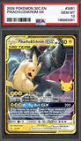 Card Keychain - Pokémon - Pikachu & Zekrom GX Graded Slab 30th Anniversary