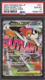 Card Keychain - Pokémon - Mega Scrafty ex Graded Slab Mega Attack Rare (Japanese)