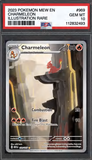 Card Keychain - Pokémon - Charmeleon Graded Slab Illustration Rare